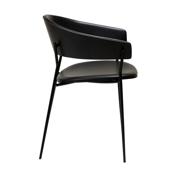 Matinės juodos spalvos valgomojo kėdė su porankiais Crib – DAN-FORM Denmark-image-3