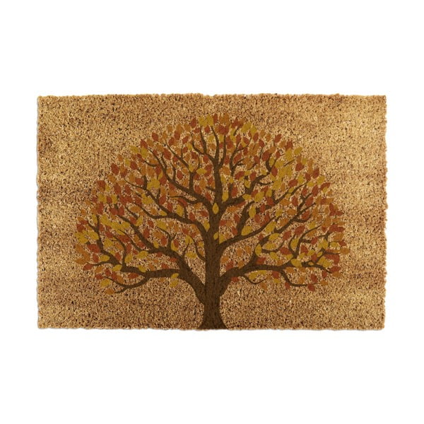 Iš kokoso pluošto grindų kilimėlis 40x60 cm Autumnal Tree of Life – Artsy Doormats