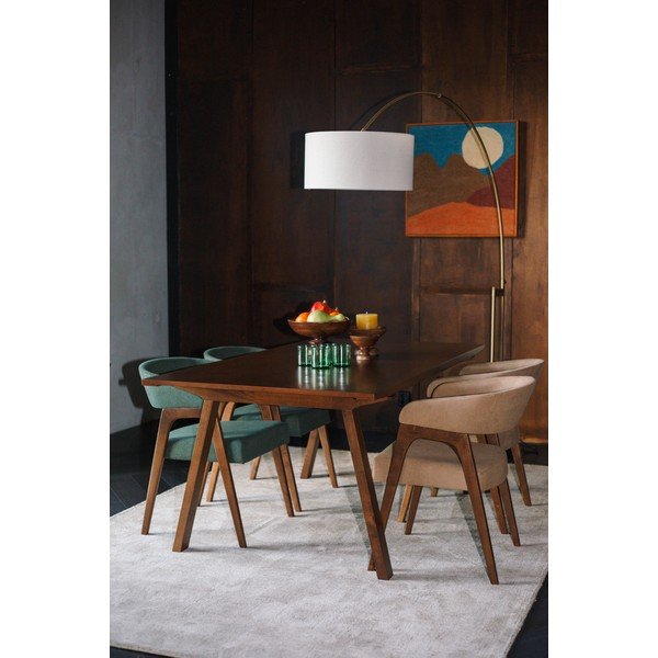 Valgomojo stalas su uosio dekoro stalviršiu 95x180 cm Adamello – Dutchbone-image-1