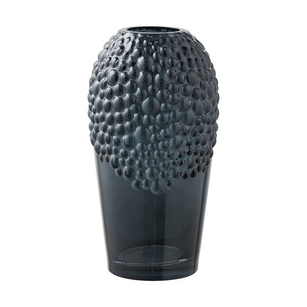 Tamsiai pilkos spalvos iš stiklo  vaza (aukštis 25 cm) – House Nordic