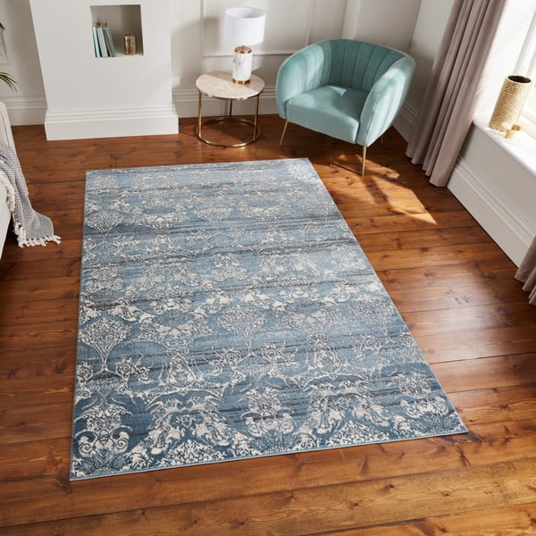 Tamsiai mėlynos spalvos kilimas 160x235 cm Imperial Midnight – Think Rugs-image-3