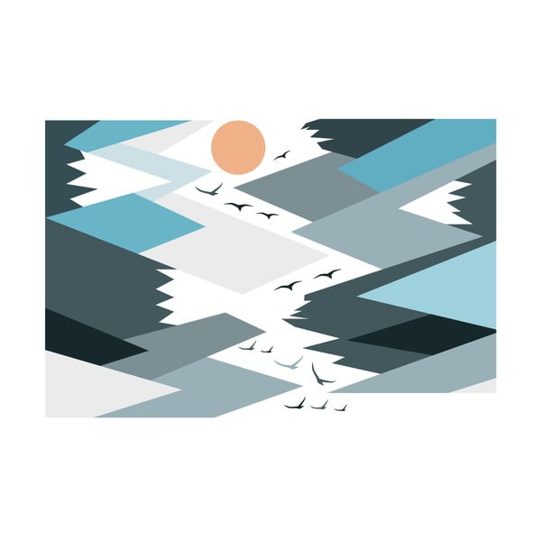 Sienų lipdukas Ambiance Giant Kid Sticker Scandinavian Mountains Henrika-image-2