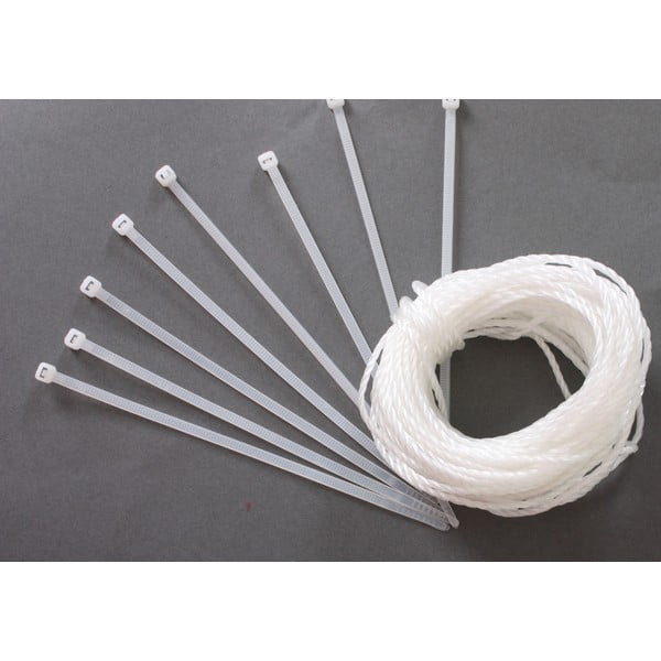 Baltas plastikinis balkono ekranas 300x90 cm - Garden Pleasure-image-2