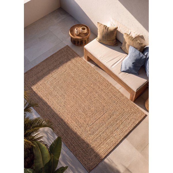 Natūralios spalvos lauko ir vidaus kilimas 120x170 cm Acra – Universal-image-1