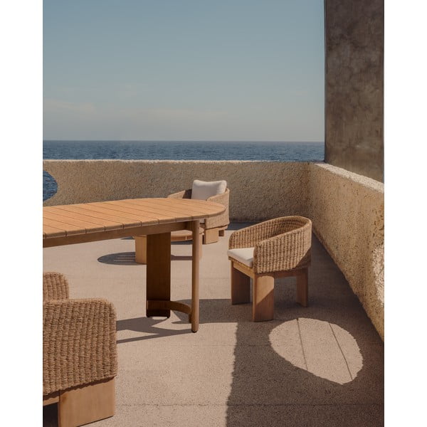 Iš eukalipto masyvo valgomojo stalas 110x280 cm Xoriguer – Kave Home-image-1