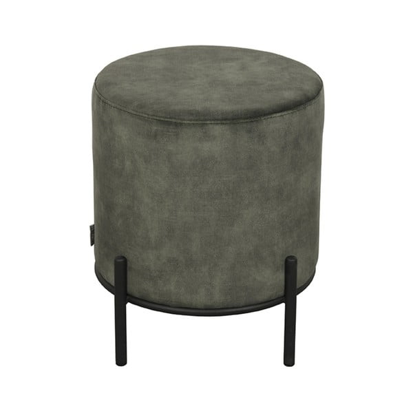 Pufas khaki spalvos iš velveto Troy – LABEL51-image-2