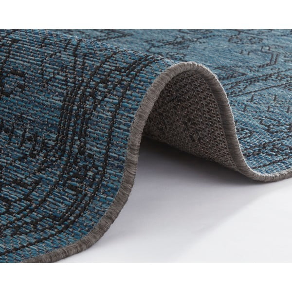 Tamsiai mėlynas lauko kilimas NORTHRUGS Tyros, 70 x 200 cm-image-1