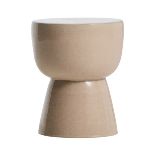 Iš keramikos apvalios formos sodo šoninis staliukas 36x36 cm Mesquida – Kave Home