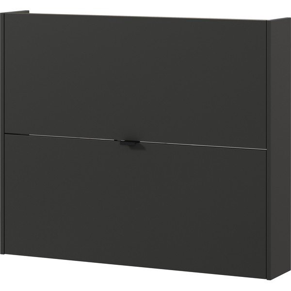 Antracito spalvos atlenkiama/pakabinama spintelė batams iš ąžuolo 100x83x18 cm Ameca – Germania