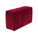 Raudonas aksominis modulinės sofos porankis Rome Velvet - Cosmopolitan Design