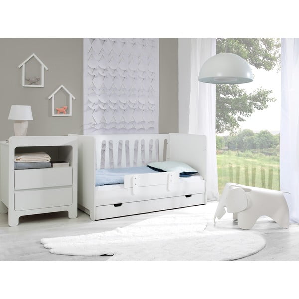 Baltas stalčius po vaikiška lova Pinio, 60 x 120 cm-image-3