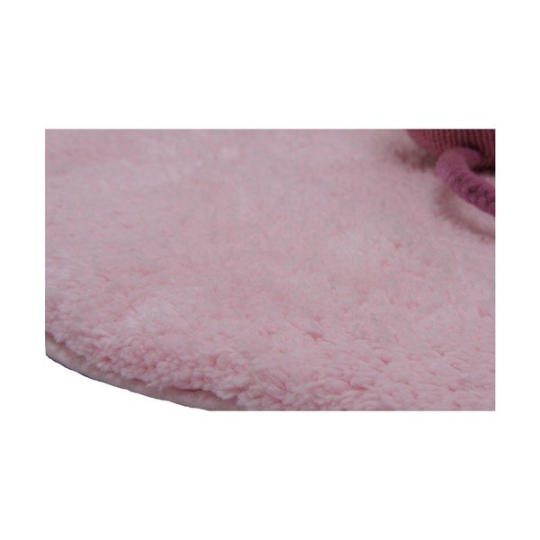 Nattiot Little Teddy rankų darbo rožinis vaikiškas kilimas, 80 x 100 cm-image-1