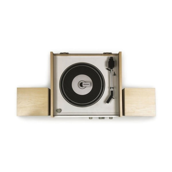 Baltos ir smėlio spalvos patefonas Crosley Switch II Natural-image-2