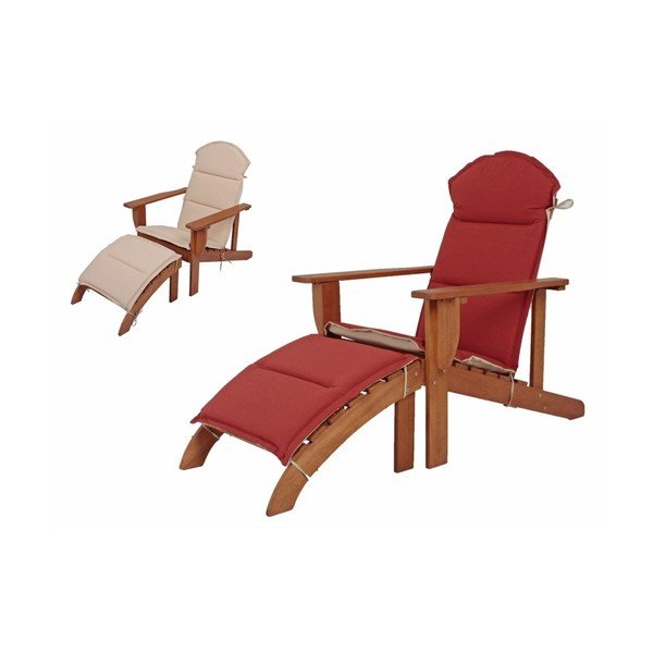 Medžio masyvo sodo šezlongas rudos spalvos Harper – Garden Pleasure-image-1