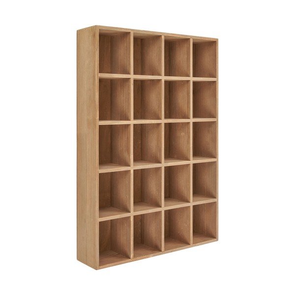 Iš pušies masyvo kelių aukštų sieninė lentyna natūralios spalvos 44 cm Moss – House Nordic-image-1