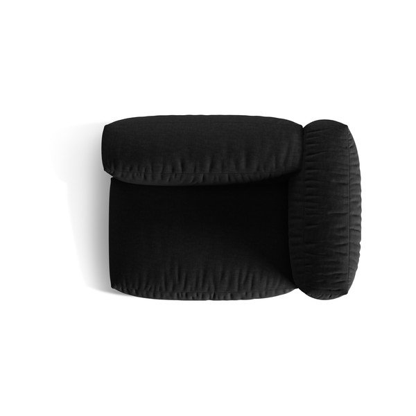 Modulinė sofos dalis juodos spalvos (su dešiniuoju kampu) Martina – Micadoni Home-image-4