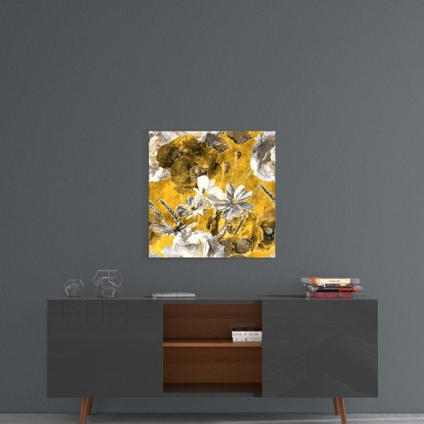 Paveikslas ant stiklo Insigne Daisies, 40 x 40 cm-image-1