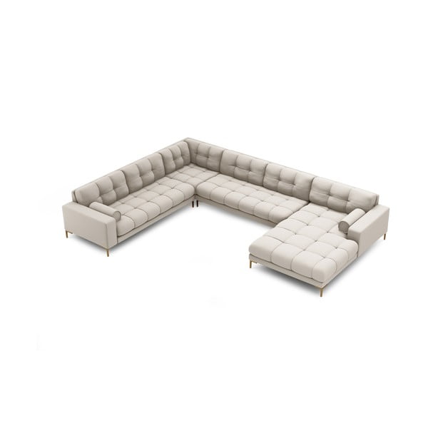 Kampinė sofa smėlio spalvos (su kairiuoju kampu) Bali – Cosmopolitan Design-image-4