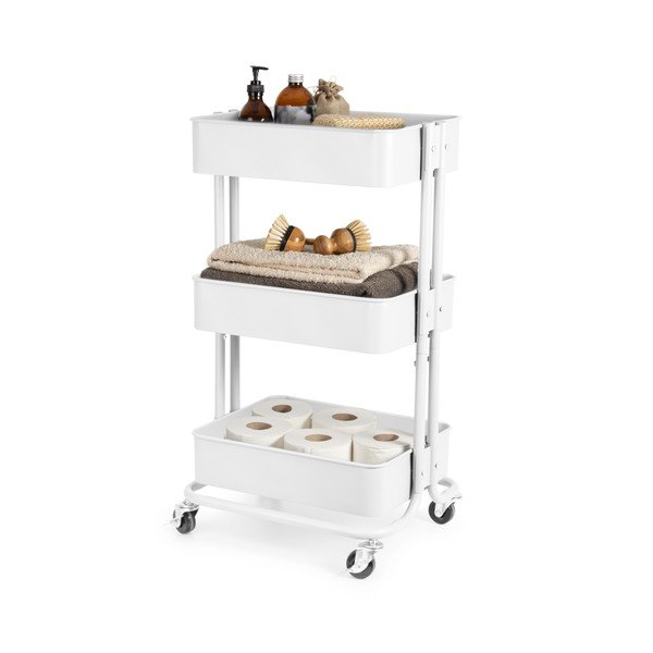 Iš metalo vežimėlis ant ratukų 36,5x43 cm Grena – Compactor-image-1