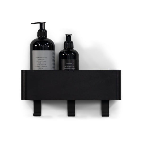 Sieninė iš plieno vonios lentyna juodos spalvos Multi – Spinder Design