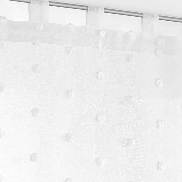 Permatoma užuolaida baltos spalvos 60x160 cm Pompinou – douceur d'intérieur-image-2