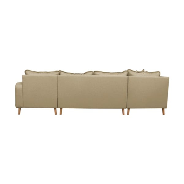 Smėlio spalvos kampinė sofa (dešinysis kampas) Beata - Ropez-image-4