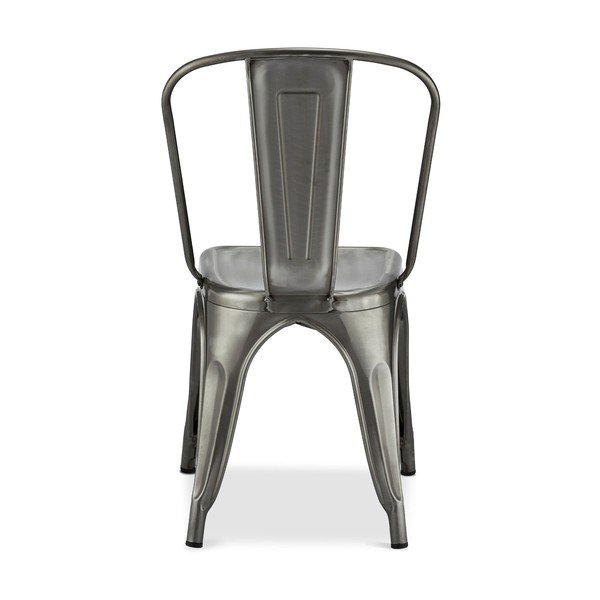 Valgomojo kėdės iš metalo šviesiai pilkos spalvos 2 vnt. Korona – Furnhouse-image-2
