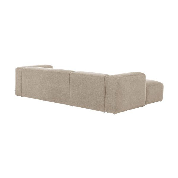 Kampinė sofa smėlio spalvos (su kairiuoju kampu) Blok – Kave Home-image-3