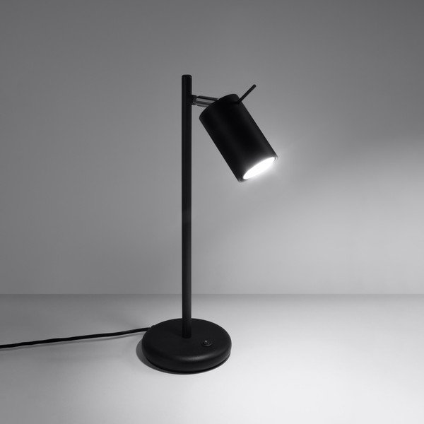 Juodos spalvos iš metalo stalinis šviestuvas (aukštis 43 cm) Etna – Sollux-image-2