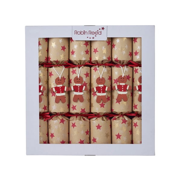 6 kalėdinių krekerių rinkinys Gingerbread - Robin Reed