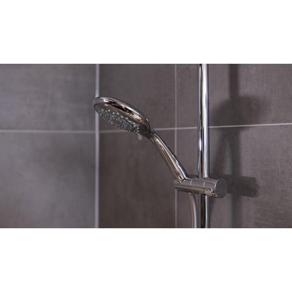 Wenko Automatinė energiją taupanti chromuota dušo galvutė, ø 11 cm-image-3