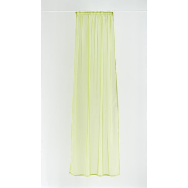 Permatoma užuolaida geltonos spalvos/žalios spalvos 140x245 cm Voile – Mendola Fabrics