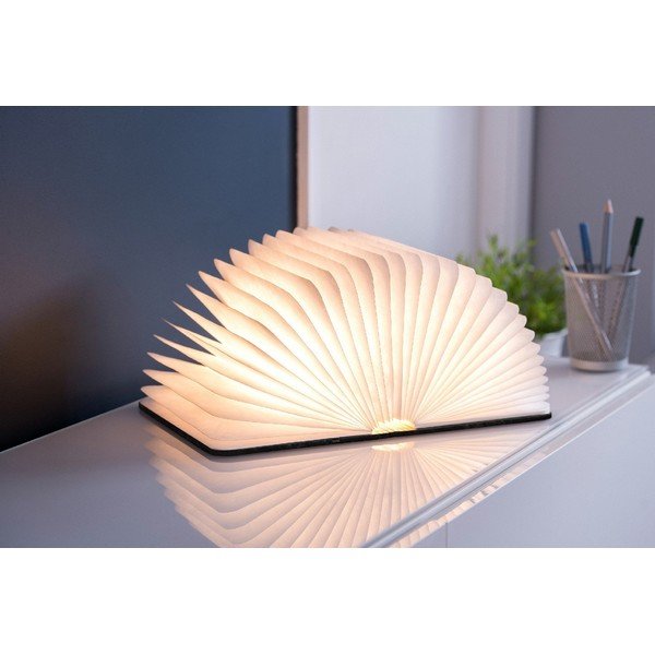 Juodos spalvos šviečianti dekoracija USB Booklight – Gingko-image-3