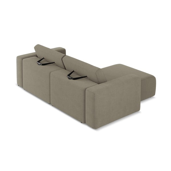 Smėlio spalvos kampinė sofa (su kairiuoju kampu) Kalea – Makamii-image-4