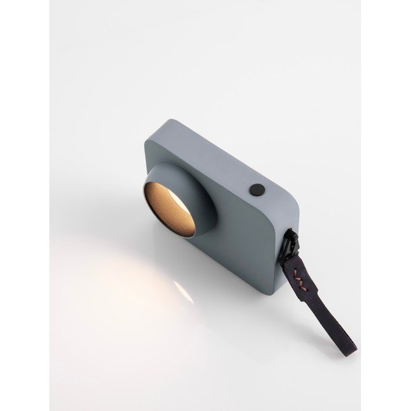 Pilkai mėlynos spalvos iš metalo stalinis šviestuvas LED su pritemdymo funkcija (aukštis 11 cm) Kedros – Nova Luce-image-4