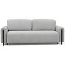Šviesiai pilkos spalvos iš boucle sulankstoma/su sandėliavimo vieta sofa 244 cm Arcadova – ELTAP