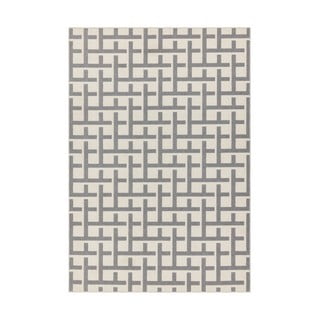 Smėlio ir pilkos spalvos kilimas Asiatic Carpets Grid, 200 x 290 cm
