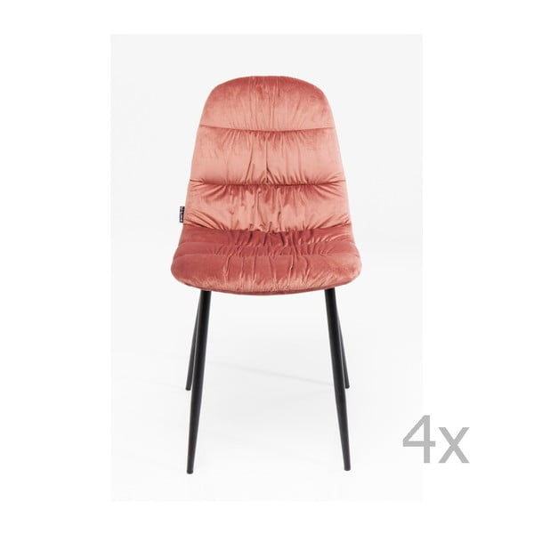 4 valgomojo kėdžių rinkinys su plienine konstrukcija "Kare Design Berry