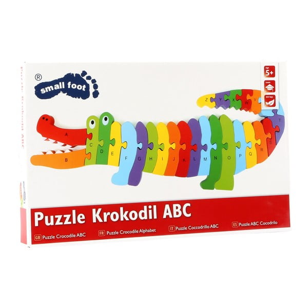 Edukacinė medinė dėlionė Legler Crocodile ABC-image-3