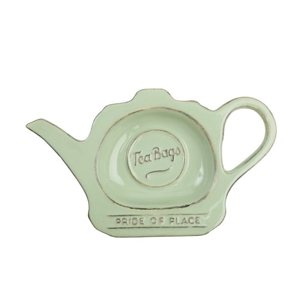 Žalias keraminis arbatos maišelių laikiklis T&G Woodware Pride Of Place