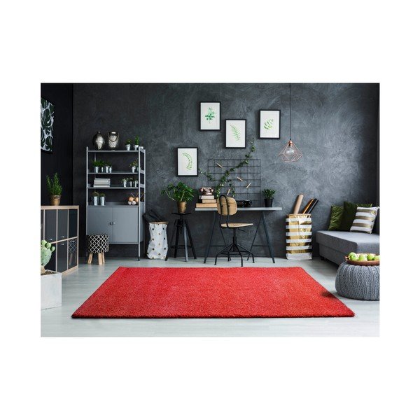 Raudonas kilimas Universal Khitan Liso Red, 100 x 150 cm-image-1