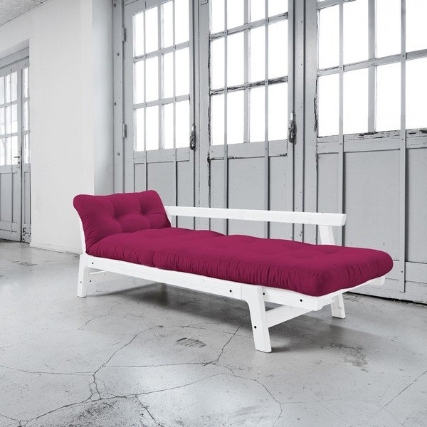 Sofa lova "Karup Step" balta/rožinė-image-3