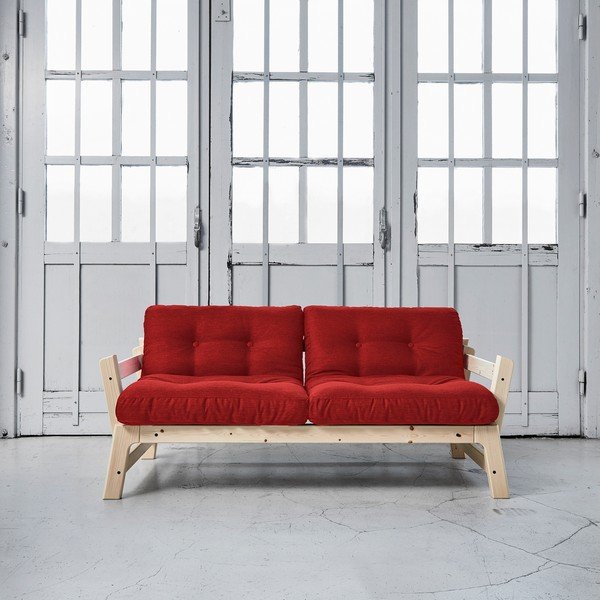Sofa lova "Karup Step Natural/Passion Red-image-1