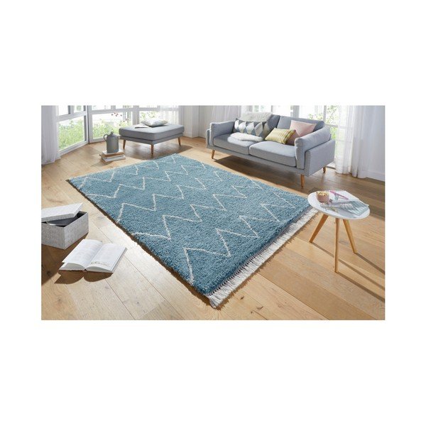 Mėlynas kilimas Mint Rugs Rotonno, 80 x 150 cm-image-3