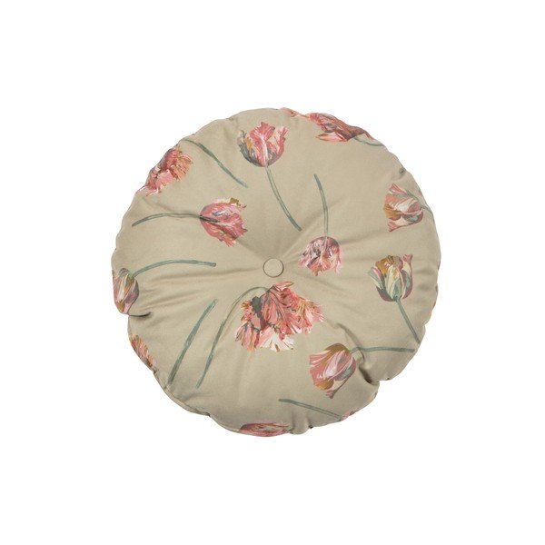 BePureHome Vogue smėlio spalvos aksominė pagalvėlė, ø 45 cm-image-1