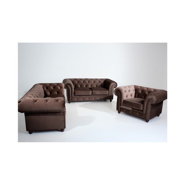 Tamsiai ruda "Max Winzer Orleans Velvet" sofa, 196 cm-image-1
