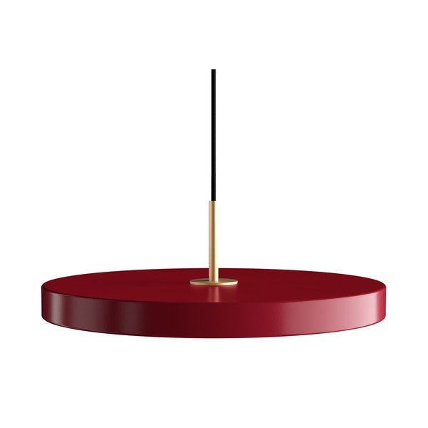 Kabantis šviestuvas raudonos spalvos LED ø 43 cm su metaliniu gaubtu Asteria Medium – UMAGE