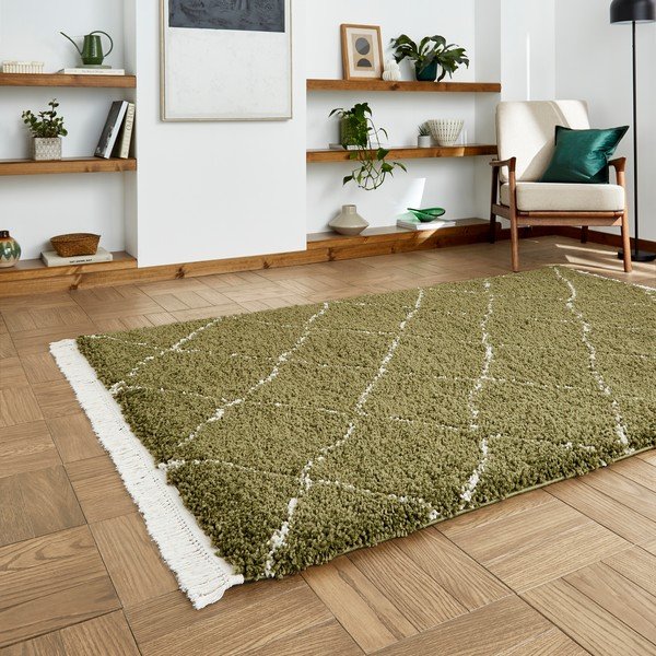 Kilimas žalios spalvos 80x150 cm Boho – Think Rugs-image-2