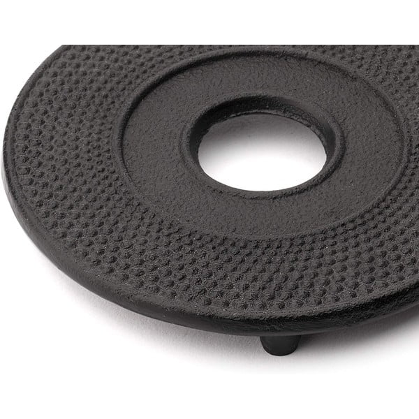 Juodas ketaus arbatos kilimėlis Bredemeijer Jing, ⌀ 13,4 cm-image-1