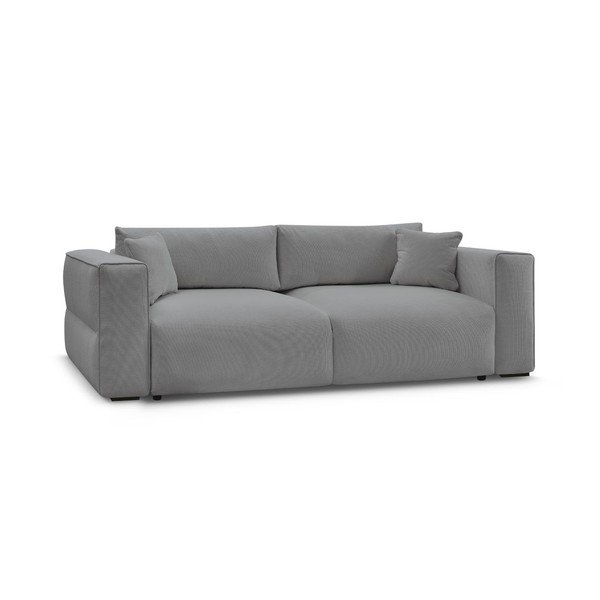 Pilkos spalvos sulankstoma/su sandėliavimo vieta sofa 265 cm Ezechiel – Bobochic Paris-image-2